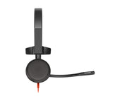 HP Poly Blackwire 3315 Monaural USB-C Headset +3.5mm Plug +USB-C/A Adapter