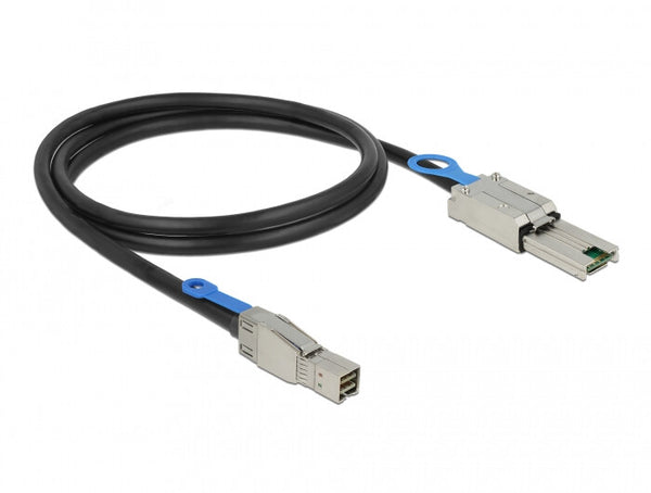 DeLOCK 83734 Serial Attached SCSI (SAS)-kabel 1 m Sort