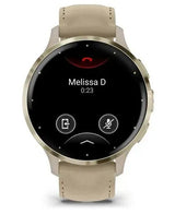 Garmin 010-02785-55 Smartwatch og sportsur 3,05 cm (1.2") AMOLED 41 mm Digital 390 x 390 pixel Berøringsskærm Guld Wi-Fi GPS (satellit)