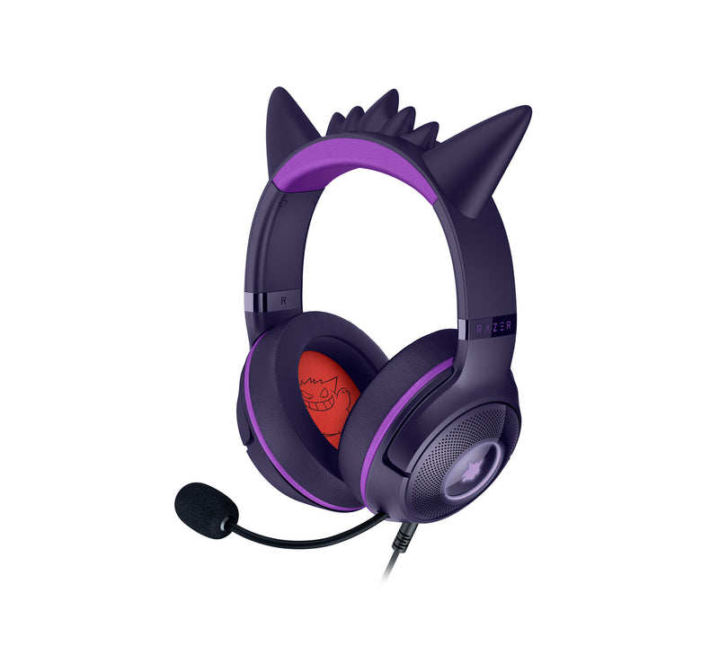 Razer Kraken Kitty V2 - Pokemon Gengar Ed. Headset Ledningsført Spil USB Type-A Lyserød