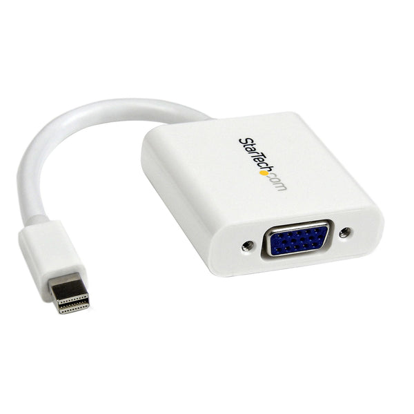 StarTech.com MDP2VGAW videokabel adapter 0,13 m Mini DisplayPort VGA (D-Sub) Hvid