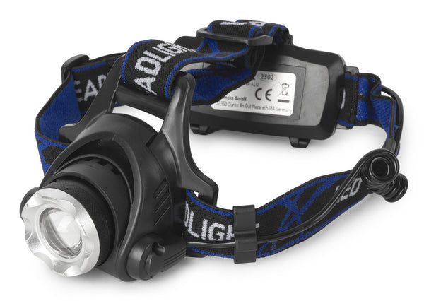 Entac EHL-ZOOM-5W-ALU lommelygte Sort Hovedbånd lommelygte LED