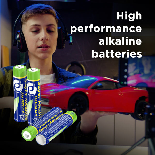 Gembird Battery Set alkaline ENERGENIE EG-BA-AAA4-01 x 4 - Batterie - Micro (AAA) Engangsbatteri