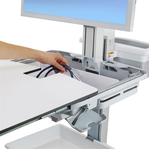 Ergotron StyleView Grå, Rustfrit stål Fladt panel Multimedie kurv/trolley