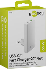 Goobay 75724 oplader til mobil enhed Universel Hvid Vekselstrøm Hurtig opladning Indendørs