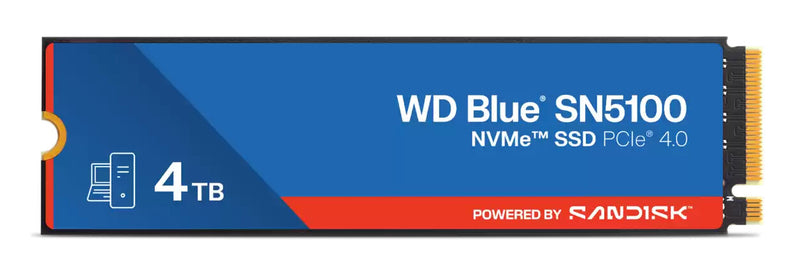 Western Digital WD Blue SN5100 4 TB M.2 PCI Express 4.0 NVMe QLC 3D NAND