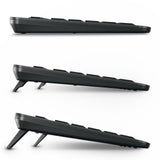 CHERRY Stream keyboard ultimate tastatur Hjemme/kontor USB + RF Wireless + Bluetooth QWERTZ Tysk Sort