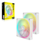 Corsair CO-9051032-WW Computerkølesystem Computerkabinet Ventilator 14 cm Hvid 2 stk
