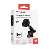 Verbatim Charge 'n' Drive Qi2 Smartphone Sort USB Trådløs opladning Hurtig opladning Automatisk