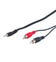 Goobay AVK 118-1500 15.0m lydkabel 15 m 3.5mm 2 x RCA Sort