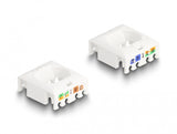DeLOCK 88020 kabelsamler RJ45 Sølv, Hvid