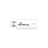 MediaRange MR972 USB-nøgle 16 GB USB Type-A 2.0 Hvid, Gul