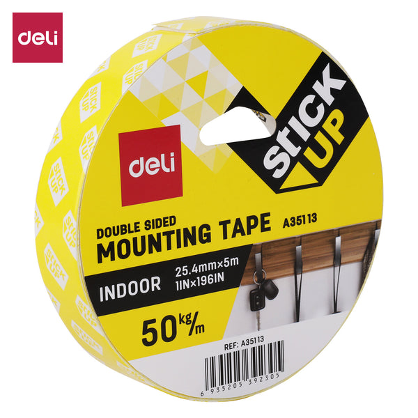 Deli EA35113 montage tape & etiket 5 m Støbetape