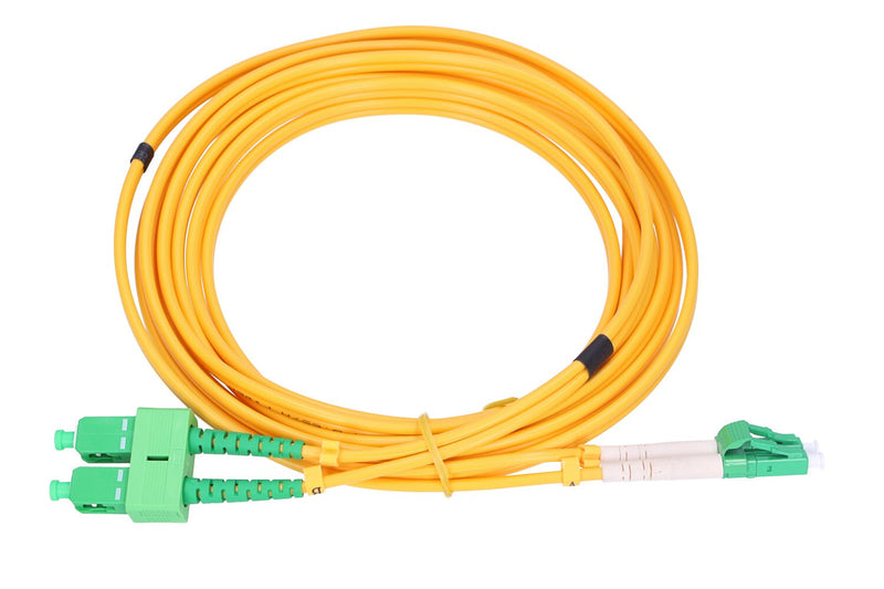 Extralink PATCHCORD SC/APC-LC/APC SM 9/125 DUPLEX 3.0MM 5M - 5 m InfiniBand og fiberoptisk kabel FTTH Gul