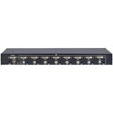 Inter-Tech AS-9108DA KVM Switch Stativ-montering Sort