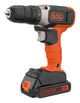 Black & Decker BCD001C1-QW bor Nøglefri Sort, Rød