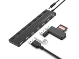 Conceptronic HUBBIES08B interface hub USB 2.0 480 Mbit/s Sort