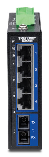 Trendnet TI-G51SC netværksswitch Ikke administreret Gigabit Ethernet (10/100/1000) Sort