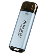 Transcend ESD300 Thunderbolt-teknologi 2 TB USB Type-A til USB Type-C USB 3.2 Gen 2x2 Blå