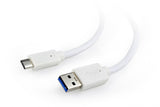 Cablexpert CCP-USB3-AMCM-W-10 USB-kabel USB 3.2 Gen 1 (3.1 Gen 1) 3 m USB A USB C Hvid