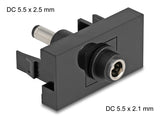 DeLOCK Easy 45 stikkontakt DC Sort
