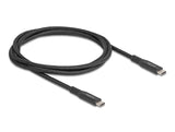 DeLOCK 80024 USB-kabel USB 3.2 Gen 2x2 1 m USB C 20 Gbit/sek. 100 W Sort