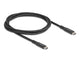 DeLOCK 80024 USB-kabel USB 3.2 Gen 2x2 1 m USB C 20 Gbit/sek. 100 W Sort
