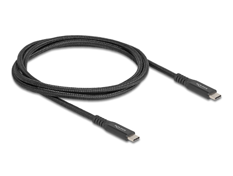 DeLOCK 80024 USB-kabel USB 3.2 Gen 2x2 1 m USB C 20 Gbit/sek. 100 W Sort