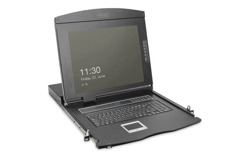 Digitus DS-72221-7CH rack-konsol 48,3 cm (19") 1920 x 1080 pixel Sort 1U