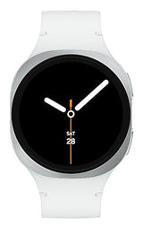 Samsung Galaxy Watch 8 3,3 cm (1.3") AMOLED 40 mm Digital 438 x 438 pixel Berøringsskærm Sølv Wi-Fi GPS (satellit)