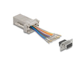 DeLOCK 66472 kabel kønsskifter D-Sub 9 pin RJ-50 Grå