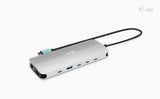 i-tec Metal C31NANOTRIPLEDOCKPD Ledningsført USB 3.2 Gen 1 (3.1 Gen 1) Type-C Grå