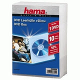 Hama DVD Jewel Case, Slim 10, transparent 10 diske