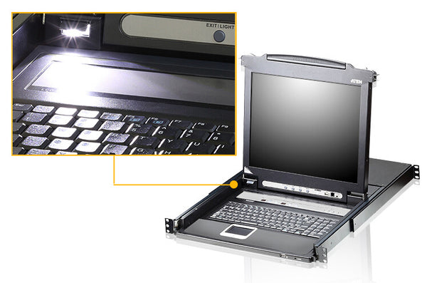 ATEN CL5708N rack-konsol 48,3 cm (19") Sort 1U