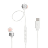 JBL Tune 310C Headset Ledningsført I ørerne Opkald/musik USB Type-C Hvid