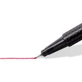 Staedtler 334 C10 fineliner Superfin Sort, Blå, Brun, Grøn, Lyse Blå, Lysegrøn, Orange, Lyserød, Rød, Gul 10 stk