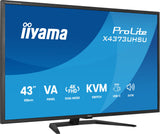 iiyama ProLite X4373UHSU-B2 computerskærm 108 cm (42.5") 3840 x 2160 pixel 4K Ultra HD LED Sort