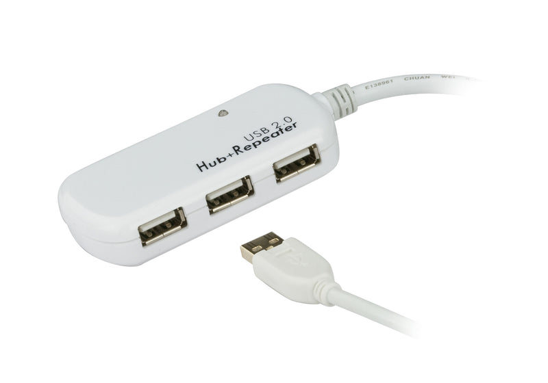 ATEN UE2120H interface hub USB 2.0 480 Mbit/s Hvid