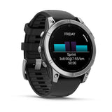 Garmin Fenix E 3,3 cm (1.3") AMOLED 47 mm Digital 416 x 416 pixel Berøringsskærm Rustfrit stål Wi-Fi GPS (satellit)