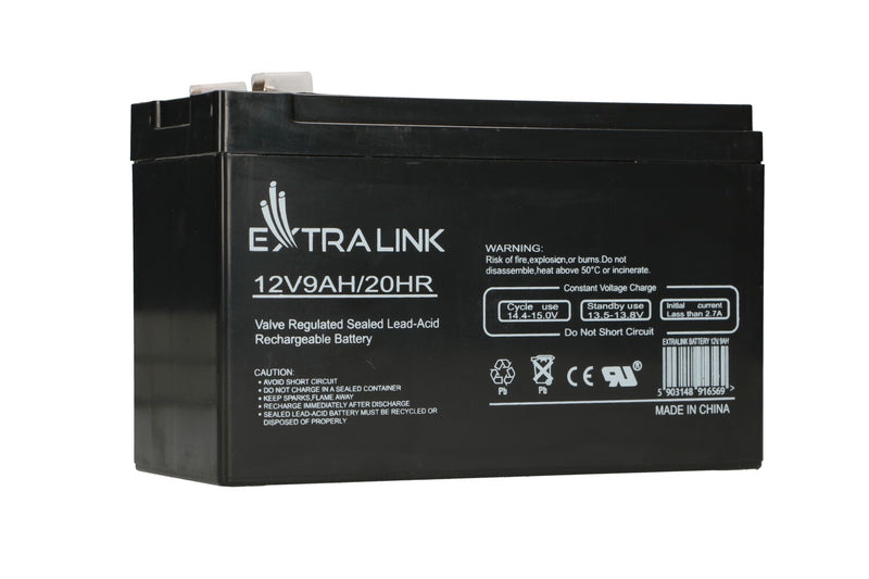 Extralink AKUMULATOR BATTERY ACCUMULATOR AGM 12V 9AH Blybatterier (VRLA) 9 At