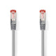 Nedis CCGL85221GY10 netværkskabel Grå 1 m Cat6 SF/UTP (S-FTP) Rund