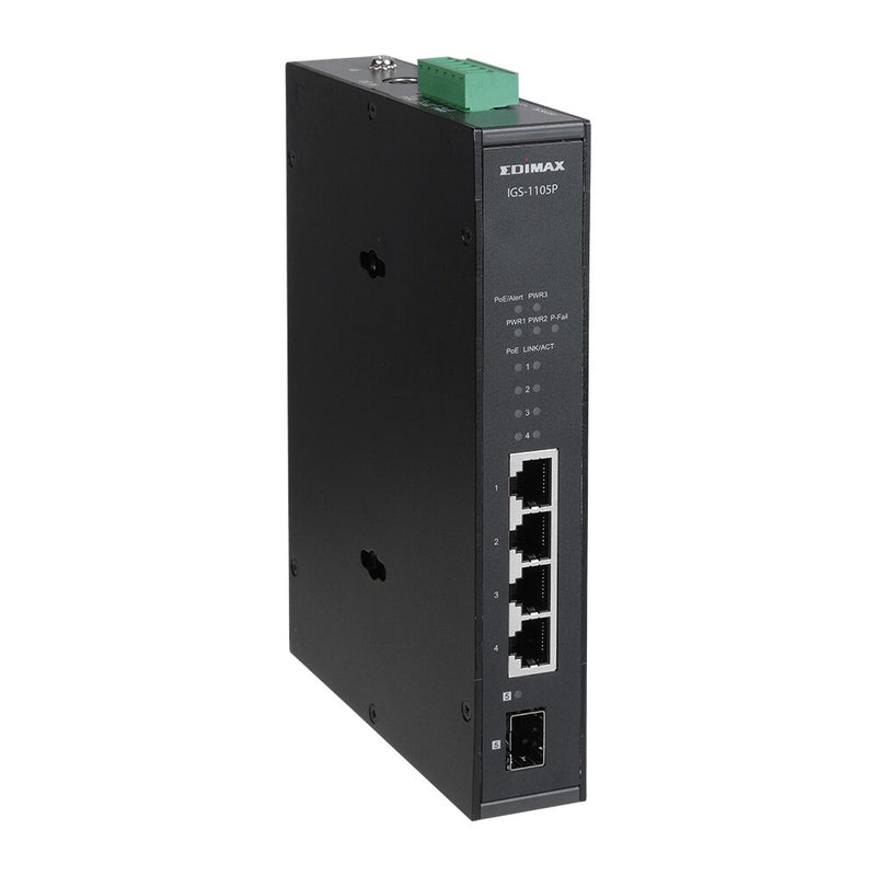 Edimax IGS-1105P netværksswitch Ikke administreret Gigabit Ethernet (10/100/1000) Strøm over Ethernet (PoE) Sort