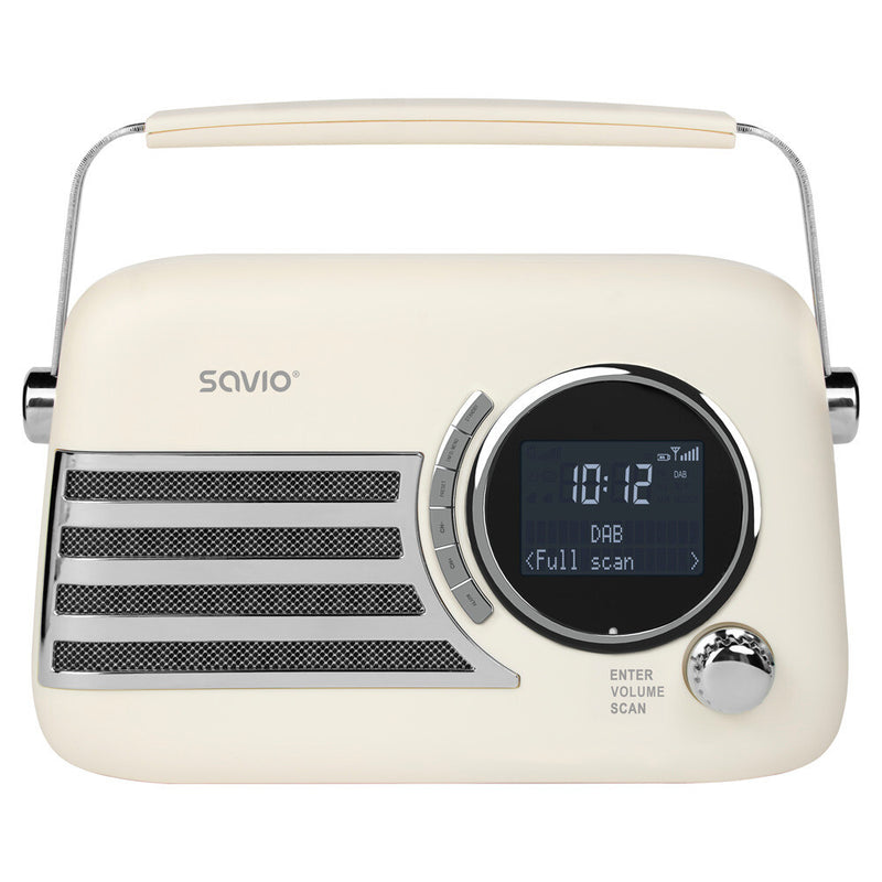 Savio RS-04 radio Bærbar Analog & digital Beige, Sort