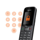Gigaset S700H PRO DECT telefon Nummervisning Anthracit