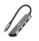 Gembird A-CM-COMBO2-01 dockingstation USB 3.2 Gen 1 (3.1 Gen 1) Type-C Grå