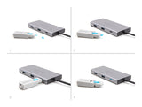 DeLOCK 20926 portblokering Portblokering + nøgle USB Type-C Blå, Grå Plast 11 stk
