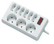 REV socket line, 9-fold, 1,4m stikdåse