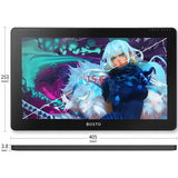 BOSTO Graphic Tablet BT-16HDK tegneplade Sort 5080 lpi 344 x 194 mm USB