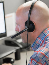 Koss CS200i Headset Ledningsført Kontor/Callcenter Sort