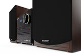 Sharp XL-B517D Home audio micro system 45 W Brun